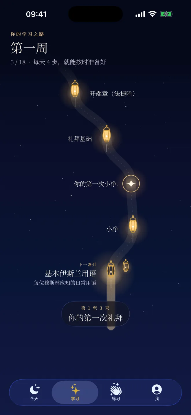 Revertly 的学习之路:小净、礼拜基础和开端章的灯盏,下一盏灯正亮着